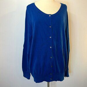 LANE BRYANT Women's Blue Cardigan Sweater - Size 14/16 - NWT $49.95